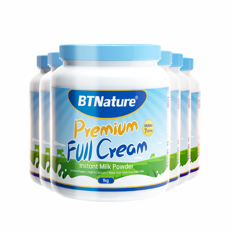 蓝胖子奶粉BTN6罐装全脂脱脂升级版低脂牛奶粉全家官方旗舰店澳洲