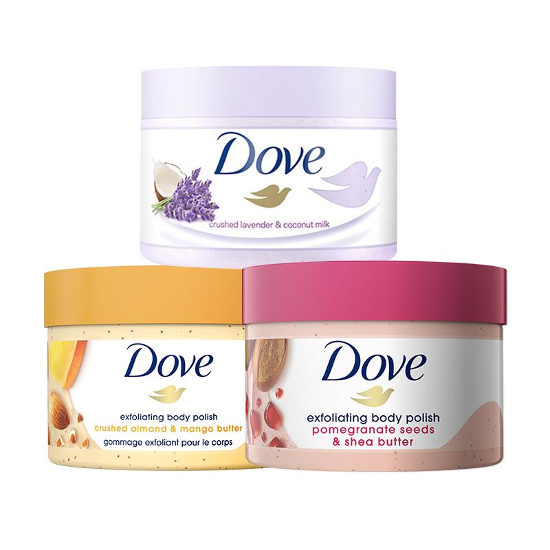 【自营】Dove/多芬红石榴籽乳木果冰淇淋磨砂膏298g温和去角质女